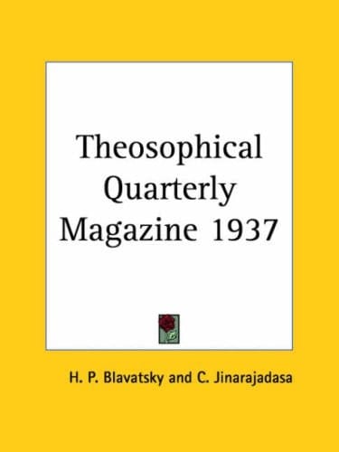 Theosophical Quarterly Magazine 1937
