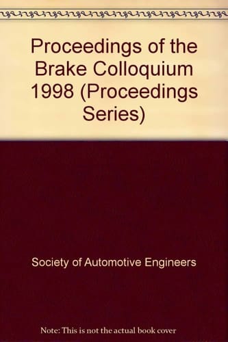 Proceedings of the 1998 Brake Colloquium