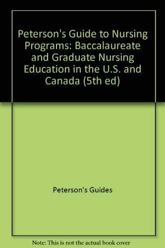 Peterson's Guide to Nursing Programs