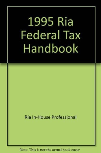 Ria Federal Tax Handbook, 1995 Edition