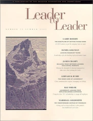 Leader to Leader (LTL), Volume 25, Summer 2002