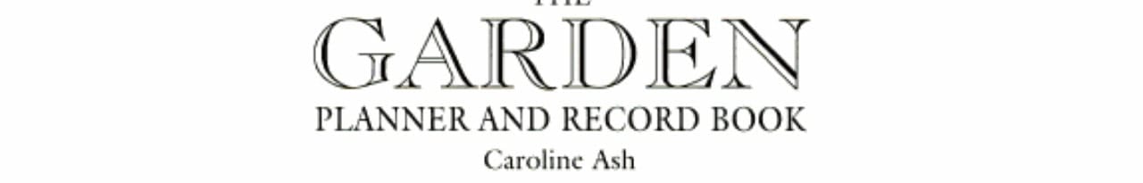 The Garden Planner and Record Book