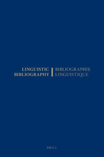 Bibliographie linguistique de l'année 1989/Linguistic Bibliography for the Year 1989 et complément des années précédentes/and Supplement for Previous Years
