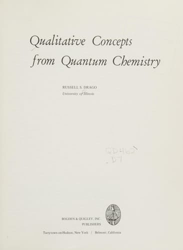 Qualitative Concepts from Quantum Chemistry