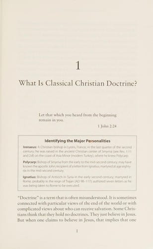 Classical Christian Doctrine Introducing The Essentials Of The Ancient Faith
