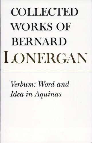 Verbum Word and Idea in Aquinas
