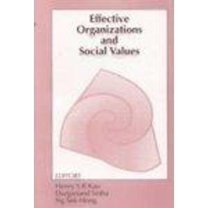 Effective Organizations and Social Values