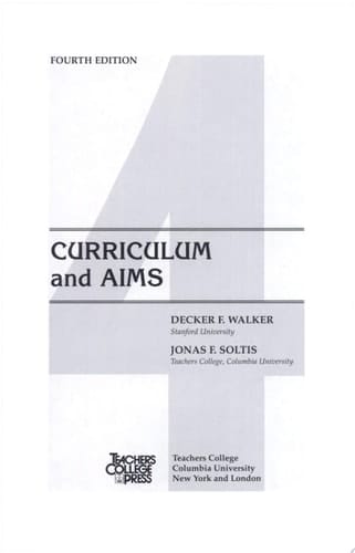 Curriculum and Aims