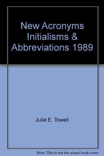 New Acronyms Initialisms and Abbreviations, 1989