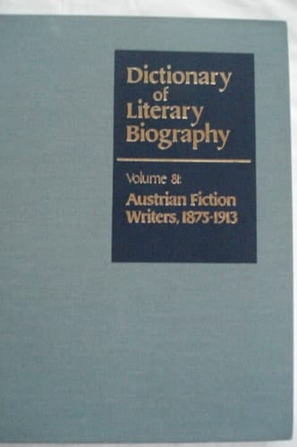 Austrian Fiction Writers, 1875-1913