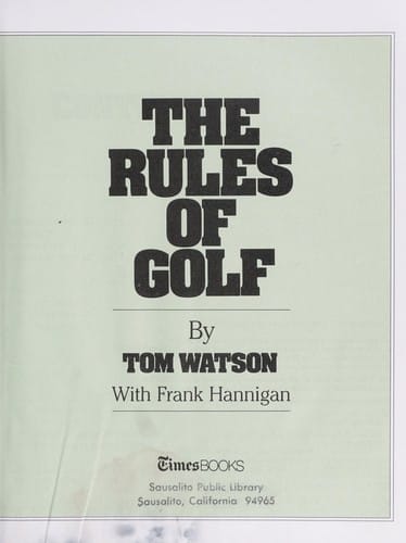 The Rules of Golf 1988