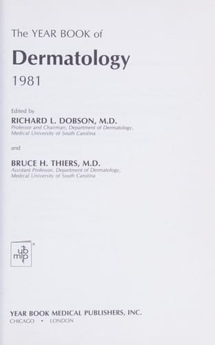 Year Book of Dermatology, 1981