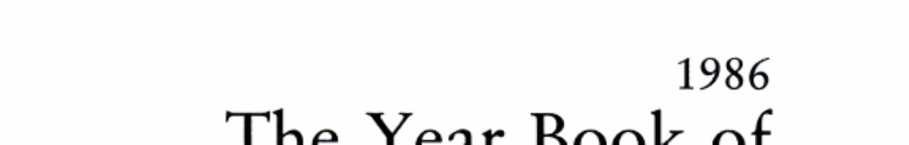 Medicine: The Year Book of 1986