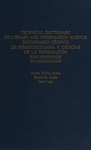 Technical Dict Lib And Info Sc (Garland Reference Library of Social Science)