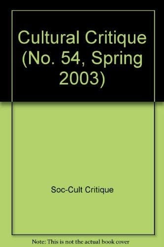 Cultural Critique 54