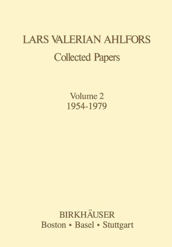 Collected Papers Vol 2: 1954-1979