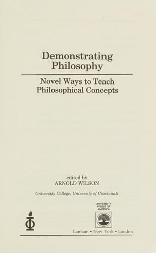 Demonstrating Philosophy