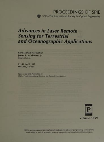 Advances in Laser Remote Sensing for Terrestrial & Oceanographic Applications