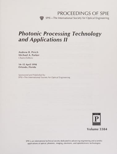 Photonic Processing Technology and Applications II