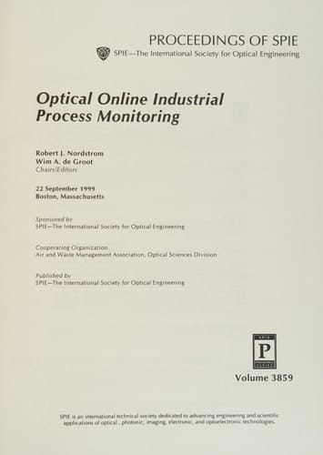 Optical Online Industrial Process Monitoring 22 September 1999, Boston, Massachusetts
