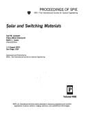 Solar and Switching Materials (Proceedings of Spie)
