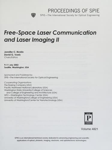 Free-space Laser Communication and Laser Imaging II 9-11 July, 2002, Seattle, Washington