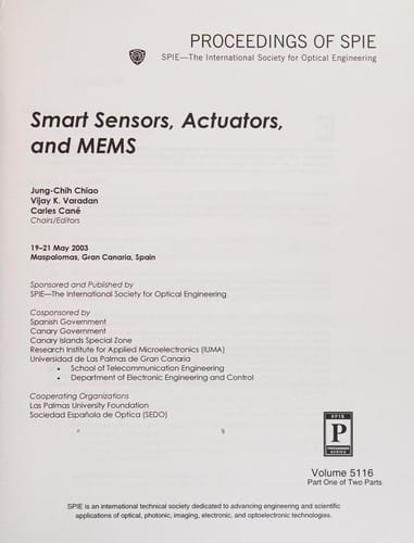 Smart Sensors, Actuators, and MEMS 19-21 May 2003, Maspalomas, Gran Canaria, Spain
