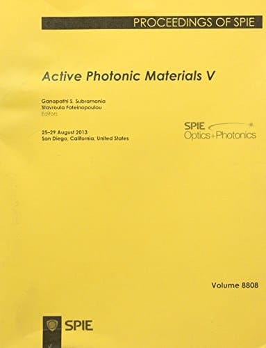 Active Photonic Materials V 25-29 August 2013, San Diego, California, United States