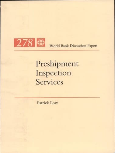 Preshipment Inspection Services