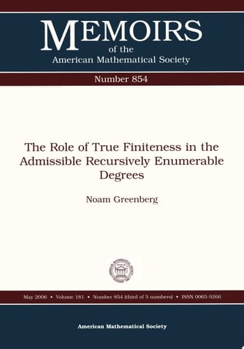 The Role of True Finiteness in the Admissible Recursively Enumerable Degrees