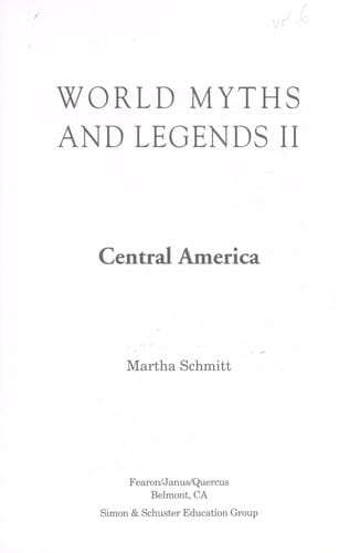 Central American (World Myths and Legends (Globe Fearon))