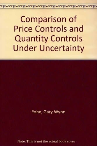 A Comparison of Price Controls and Quantity Controls under Uncertainty