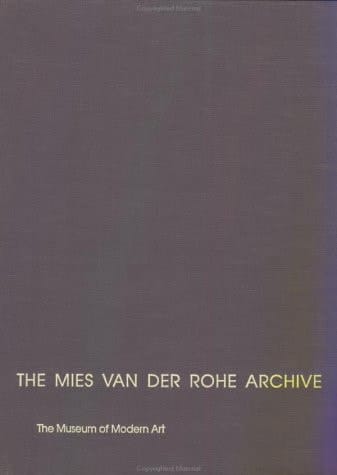 The Mies Van Der Rohe Archive 1938 - 1967, The American work