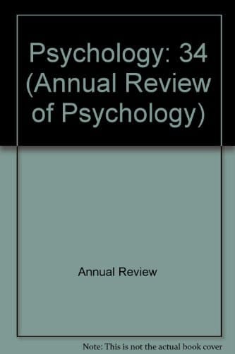 Annual Review of Psychology Volume 34, 1983