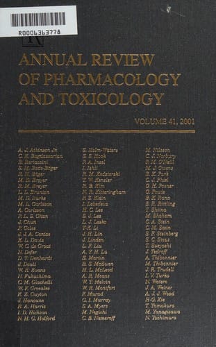 Annual Review of Pharmacology and Toxicology
