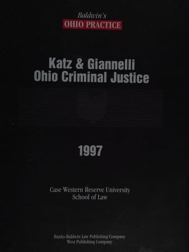 Ohio Criminal Justice, 1997