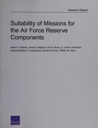 Suitability of Missions for the Air Force Reserve Components (Rand Project Air Force)