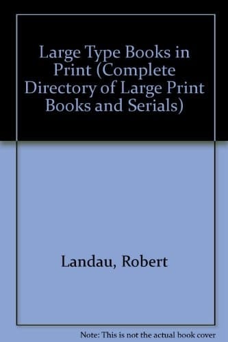 Large Type Books in Print, 1985