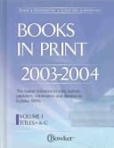 Books in Print, 2003-2004