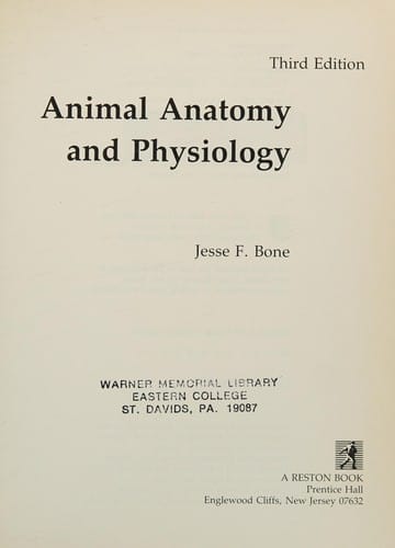 Animal Anatomy and Physiology