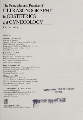 The Principles and Practice of Ultrasonography in Obstetrics and Gynecology