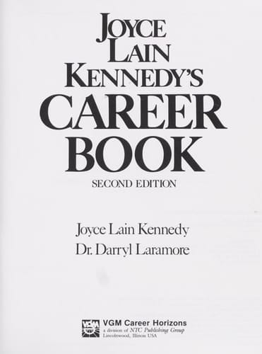 Joyce Lain Kennedy's Career Book