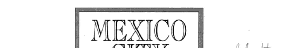 Mexico City The World's Largest Metropolis