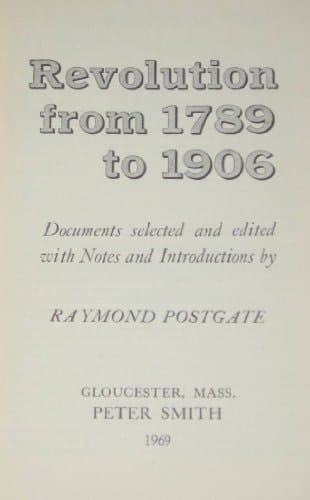 Revolution from 1789 to 1906