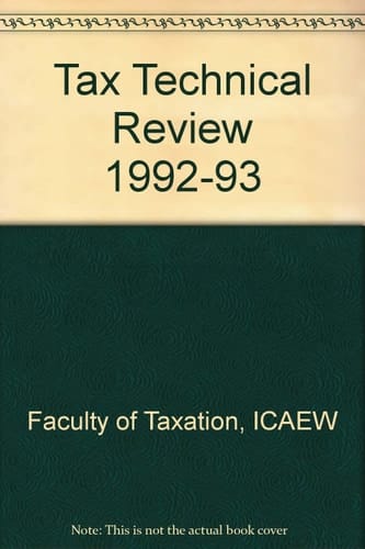 Tax Technical Review 1992-93