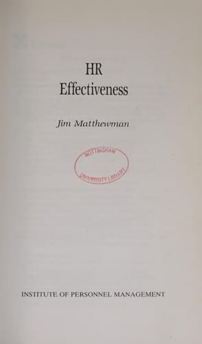 HR Effectiveness