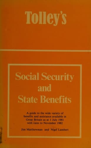 Tolley's Social Security and State Benefits 1981