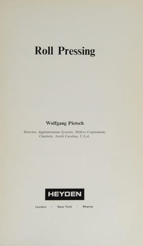 Roll Pressing