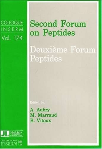 Second Forum on Peptides Proceedings of the 2nd Forum on Peptides Held in Nancy 2-6 May 1988