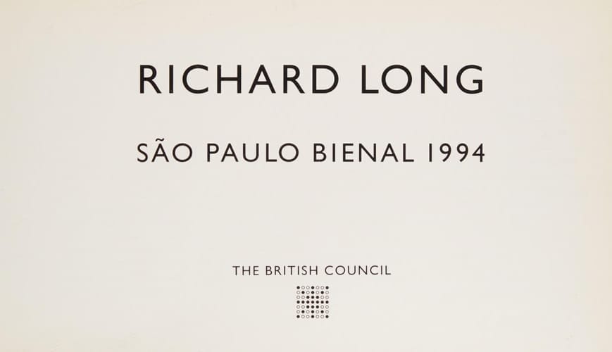 Richard Long: Sao Paulo Biennial 1994